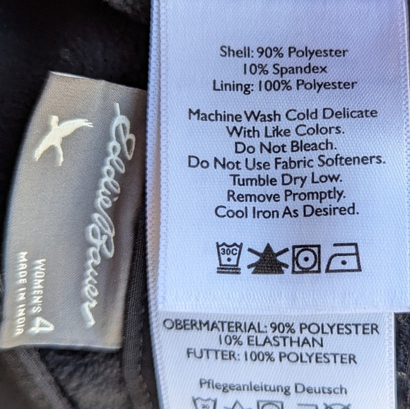 Eddie Bauer Fleece Lined Black Straight Leg Cargo Pants Size 4 - Picture 7 of 8